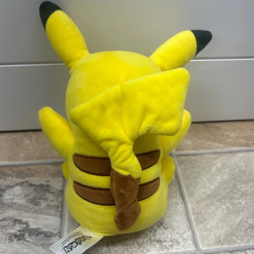 Pokemon Pikachu 8 Inch Plush Stuffed Animal Jazwares 2022 Yellow Sitting Toy